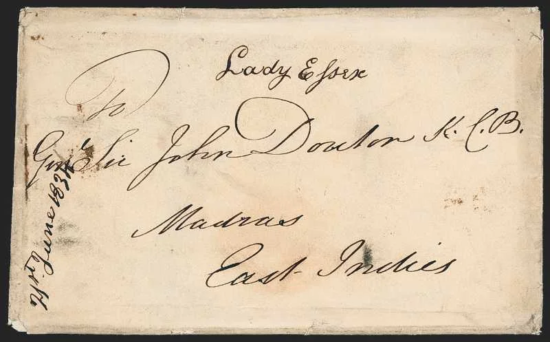 Porto Novo HG A pre stamp cover — back (COV-495)