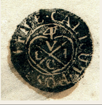HG 4 handstamp from Calicut
