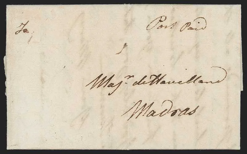Sadrass HG 1 pre stamp cover — back (COV-112)