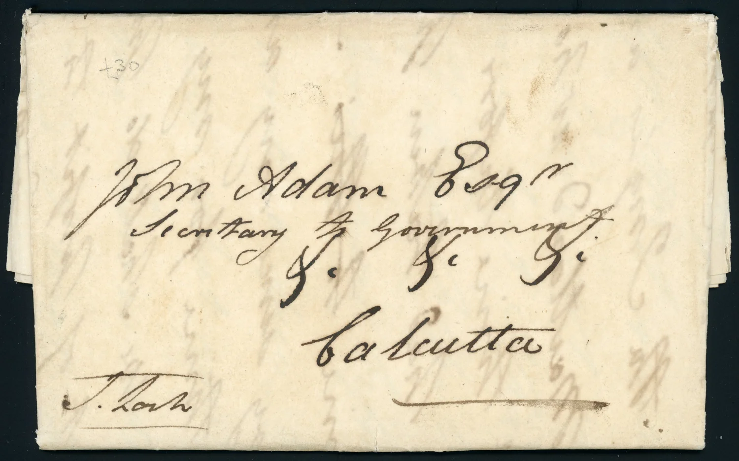 Calcutta HG 11 pre stamp cover — scan 2 (COV-1416)