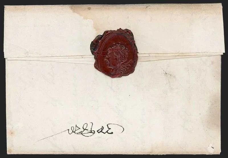 Patna HG 2 pre stamp cover — back (COV-104)