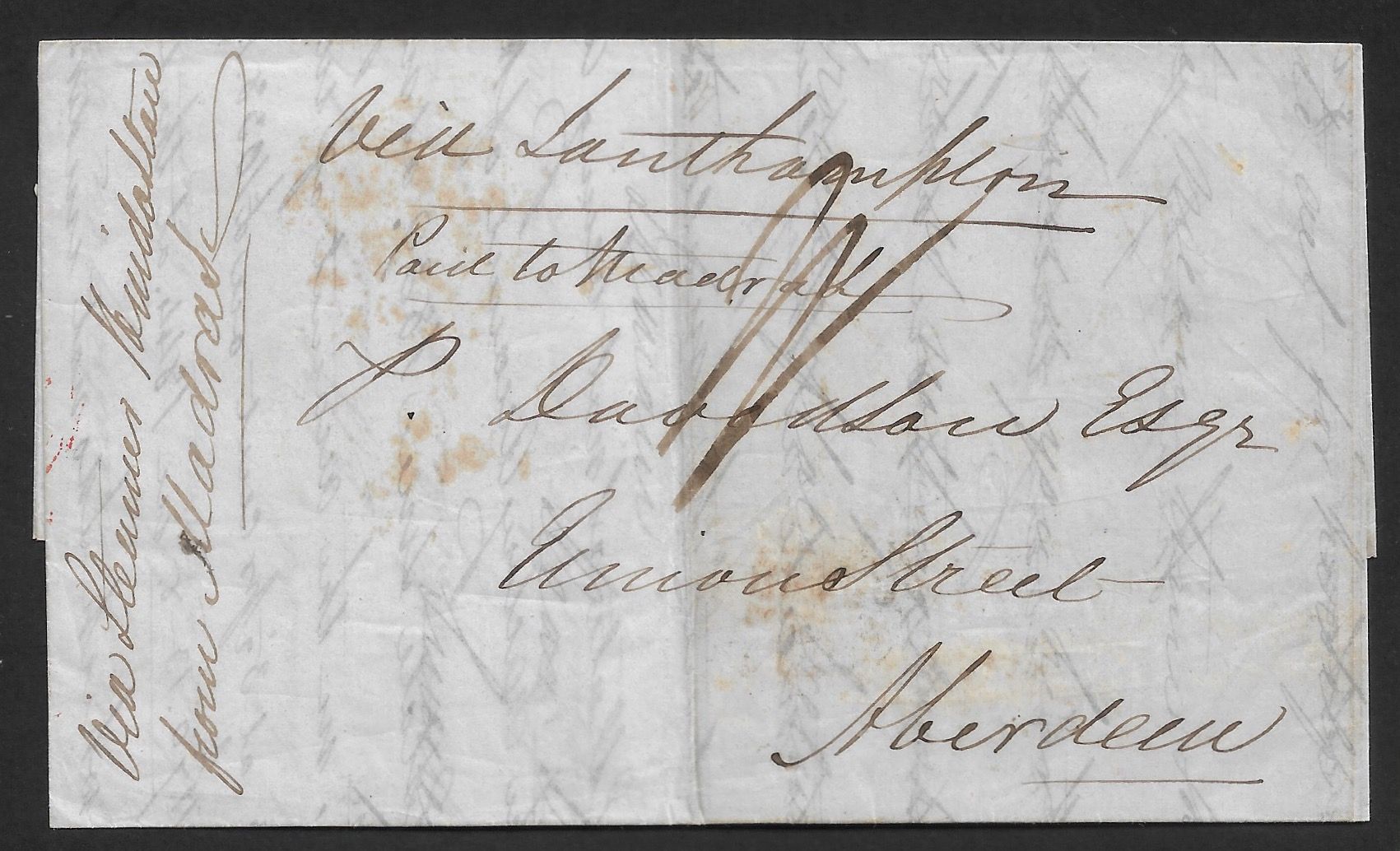 Ootacamund HG 4 pre stamp cover — scan 2 (COV-3836)