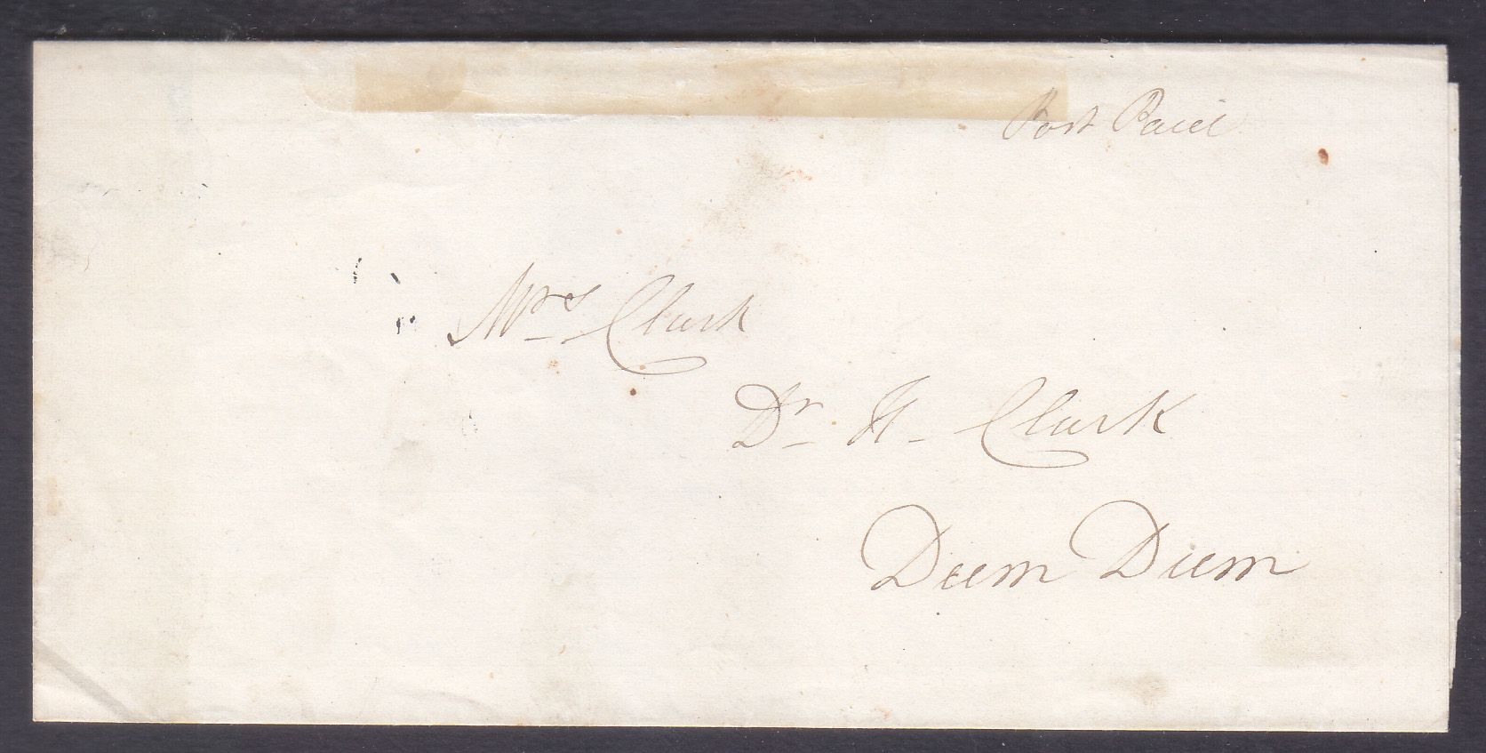 Calcutta HG 27 pre stamp cover — scan 2 (COV-3617)