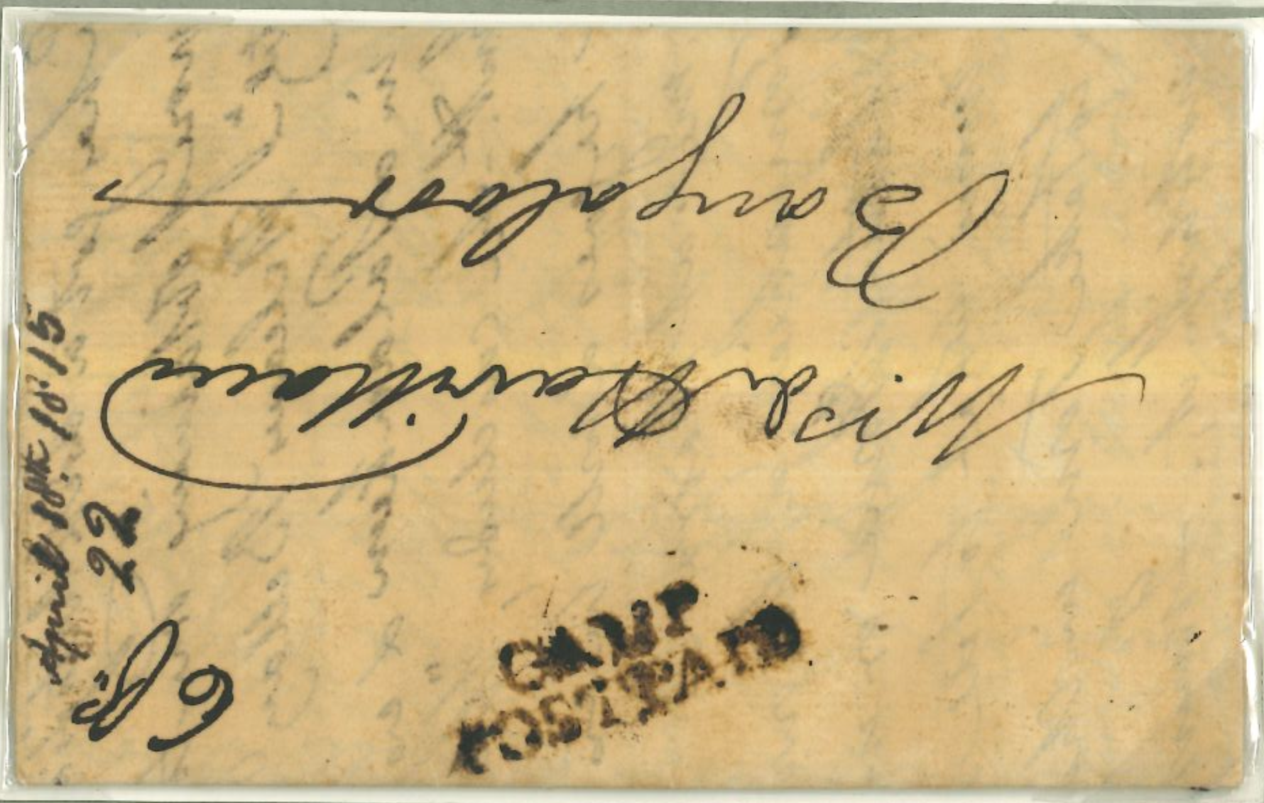 18 April 1815 Camp HG 2 pre stamp cover — COV-2668