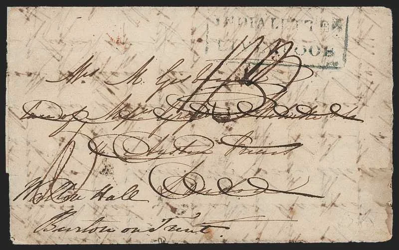 Bhauglepoor HG 4 pre stamp cover — back (COV-361)