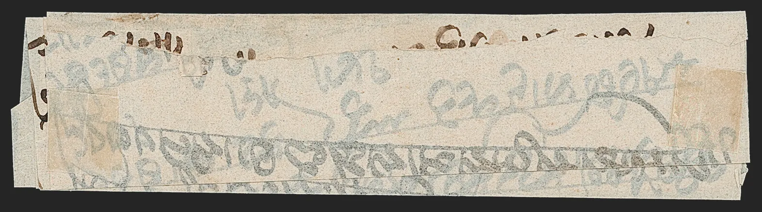 Bhilsa HG 1 pre stamp cover — back (COV-13)