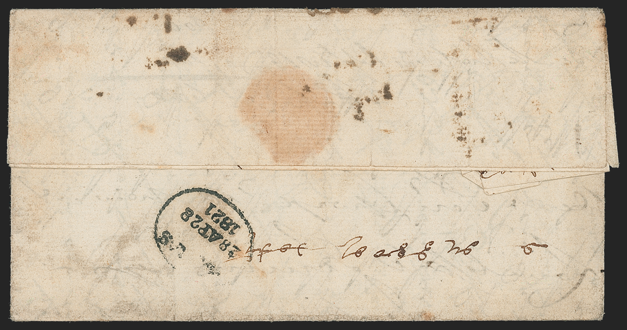 Pre-stamp cover of India — Bellary HG 1, scan 2 (COV-5244)
