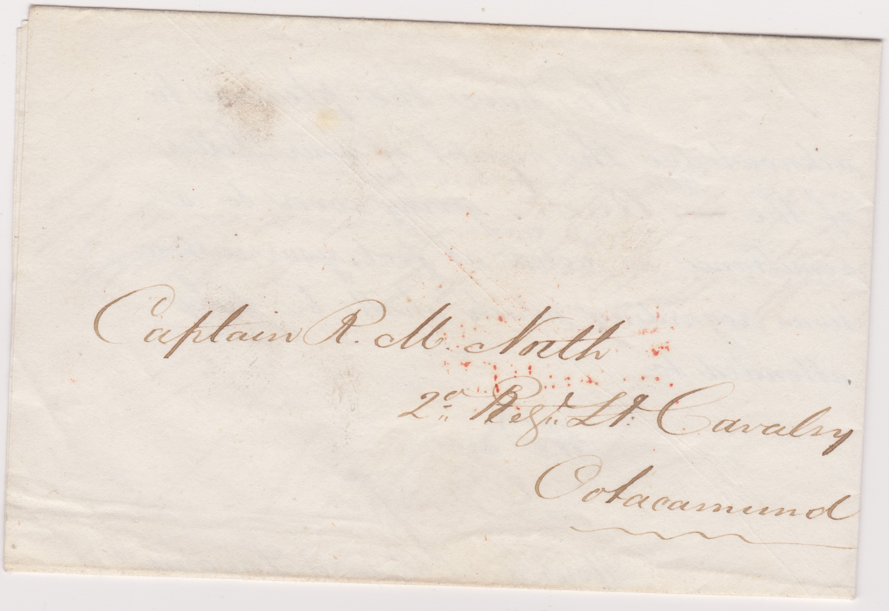 Madras HG 25 pre stamp cover — scan 2 (COV-960)
