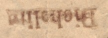 FP 1 handstamp from Bicholim