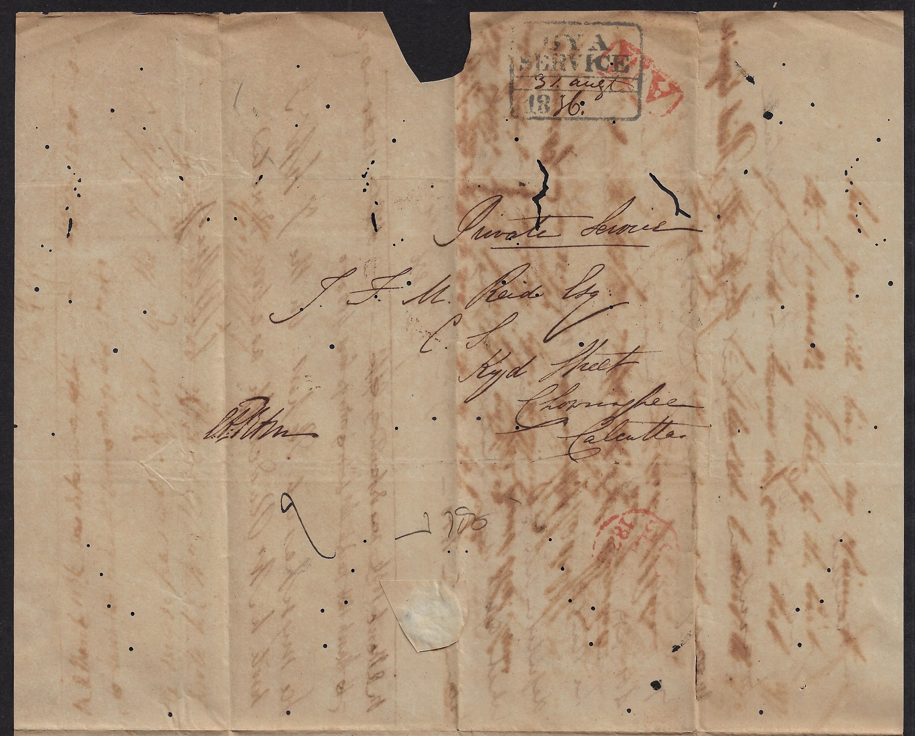 Gya HG 3 pre stamp cover — front (COV-3107)