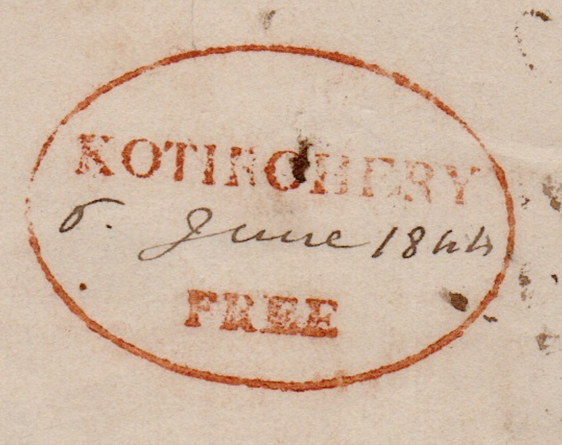 HG 3 handstamp from Kotirgherry
