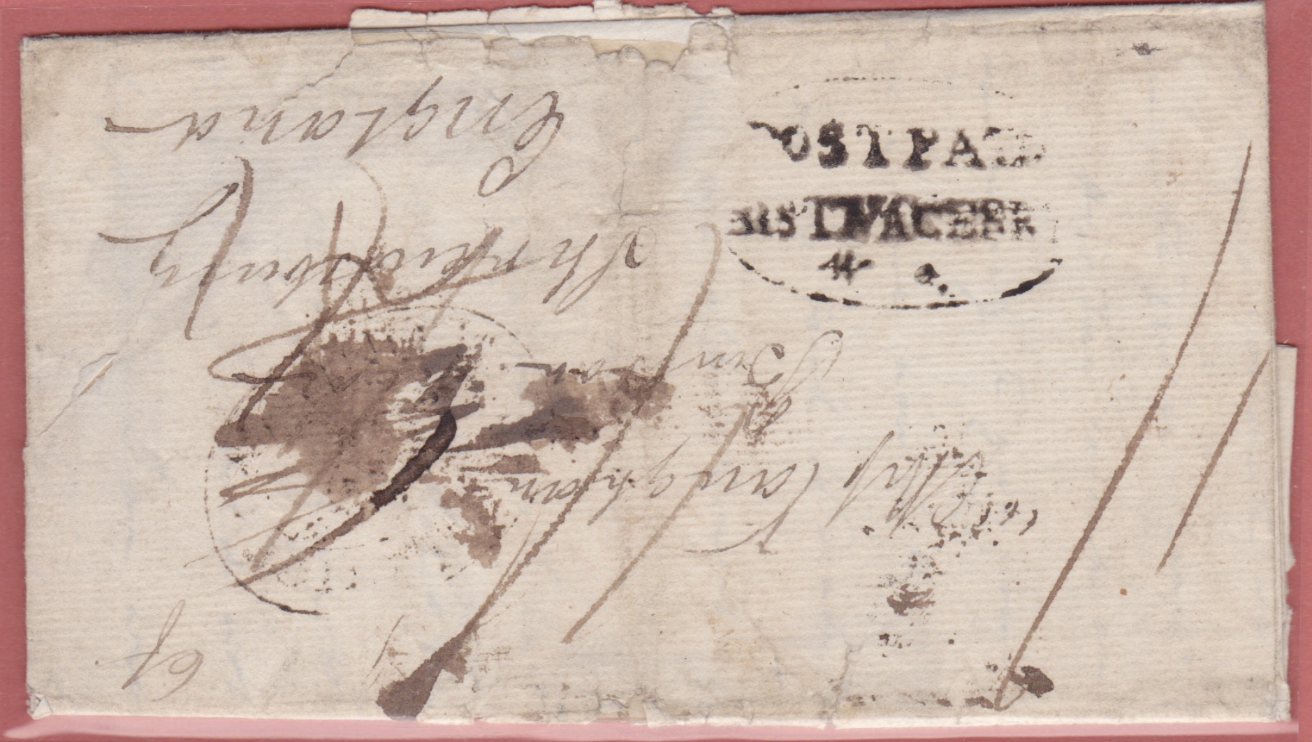 14 October 1799 Kristnagerry HG 1 pre stamp cover — COV-794