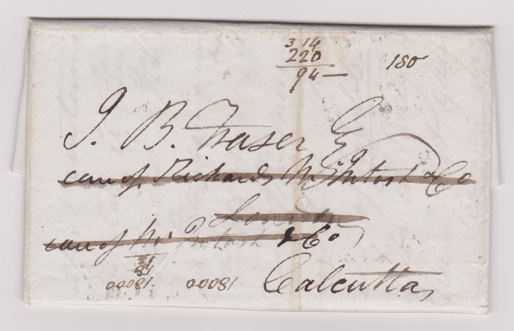 Sobathoo HG 1 pre stamp cover — back (COV-573)