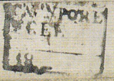 HG 8 handstamp from Cawnpore