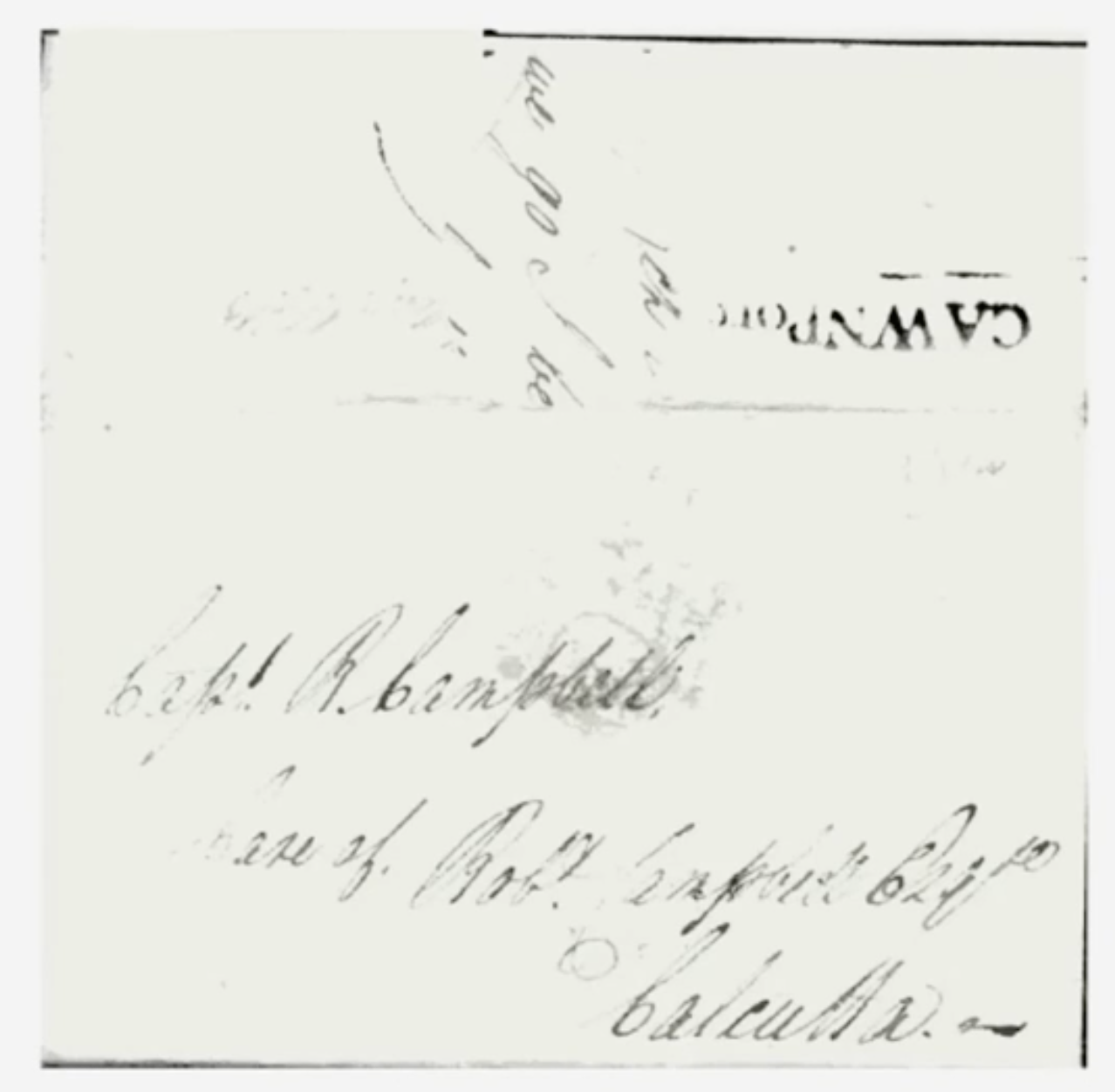 5 August 1803 Cawnpore HG 1 pre stamp cover — COV-3977