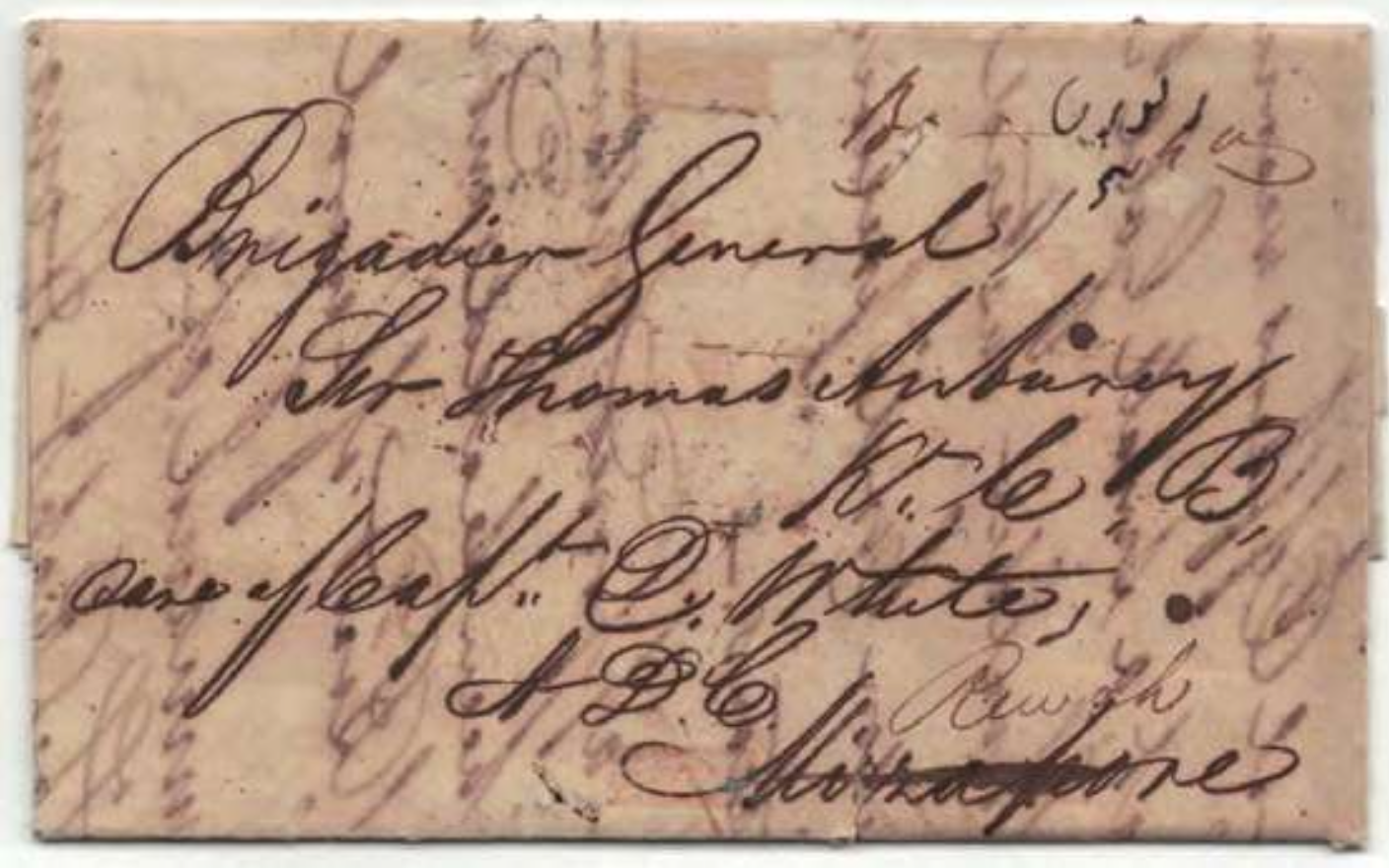 Mirzapore HG 4 pre stamp cover — scan 2 (COV-2865)