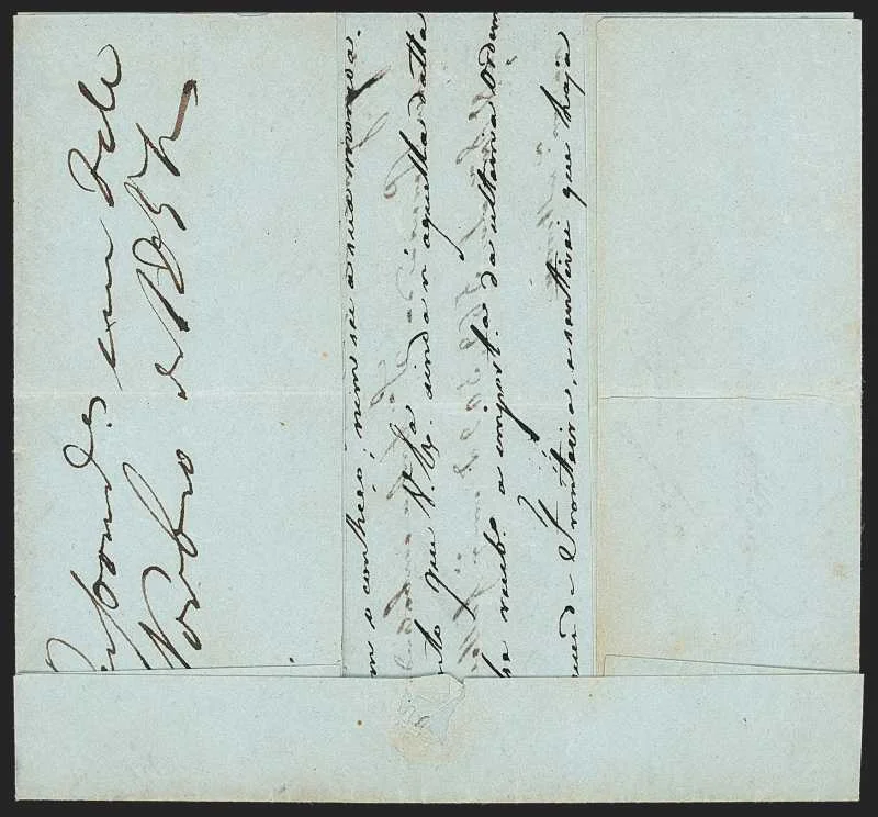 Vingoria FP 1 pre stamp cover — back (COV-455)