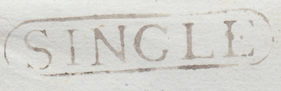 HG 4 handstamp from Pondicherry