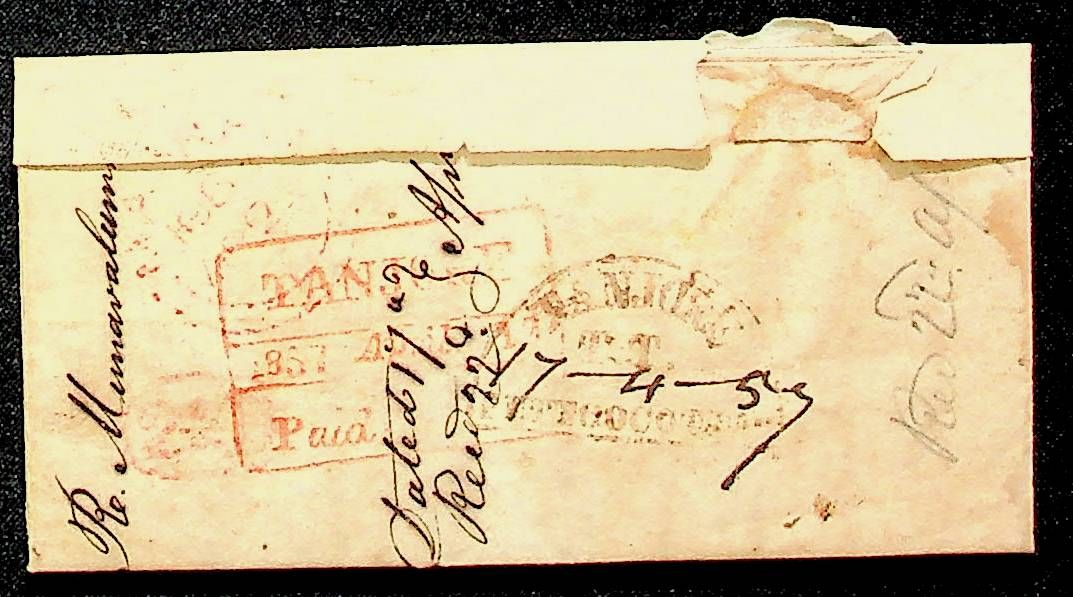 Tanjore HG 7 pre stamp cover — scan 2 (COV-4461)