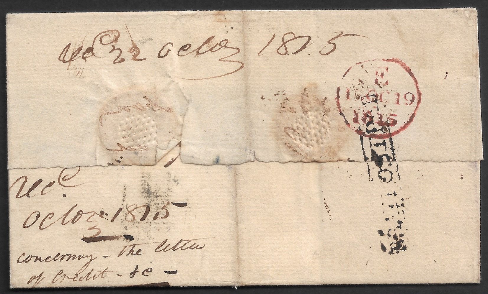 1815 Bombay HG 4 pre stamp cover — COV-3938