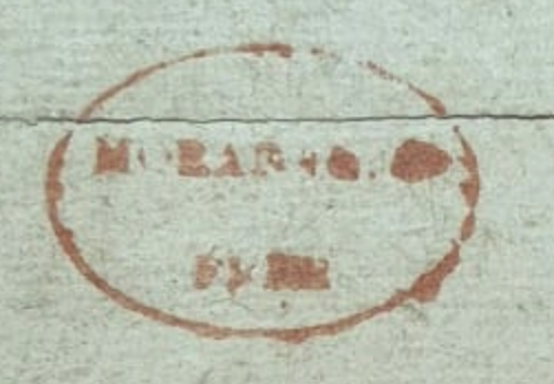 Moradabad HG 5 handstamp