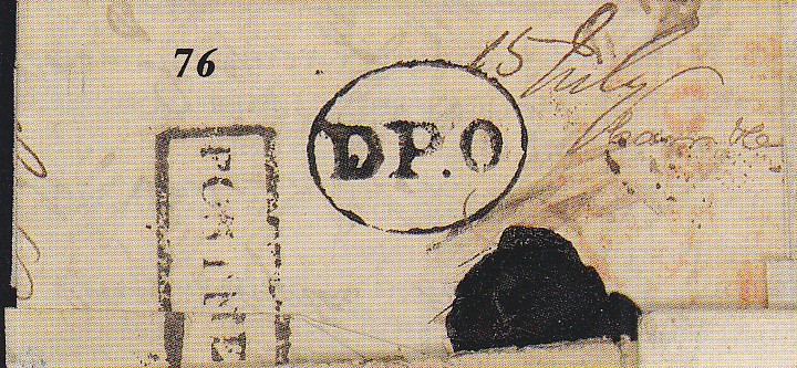 9 April 1834 Dacca HG 8 pre stamp cover — COV-1055