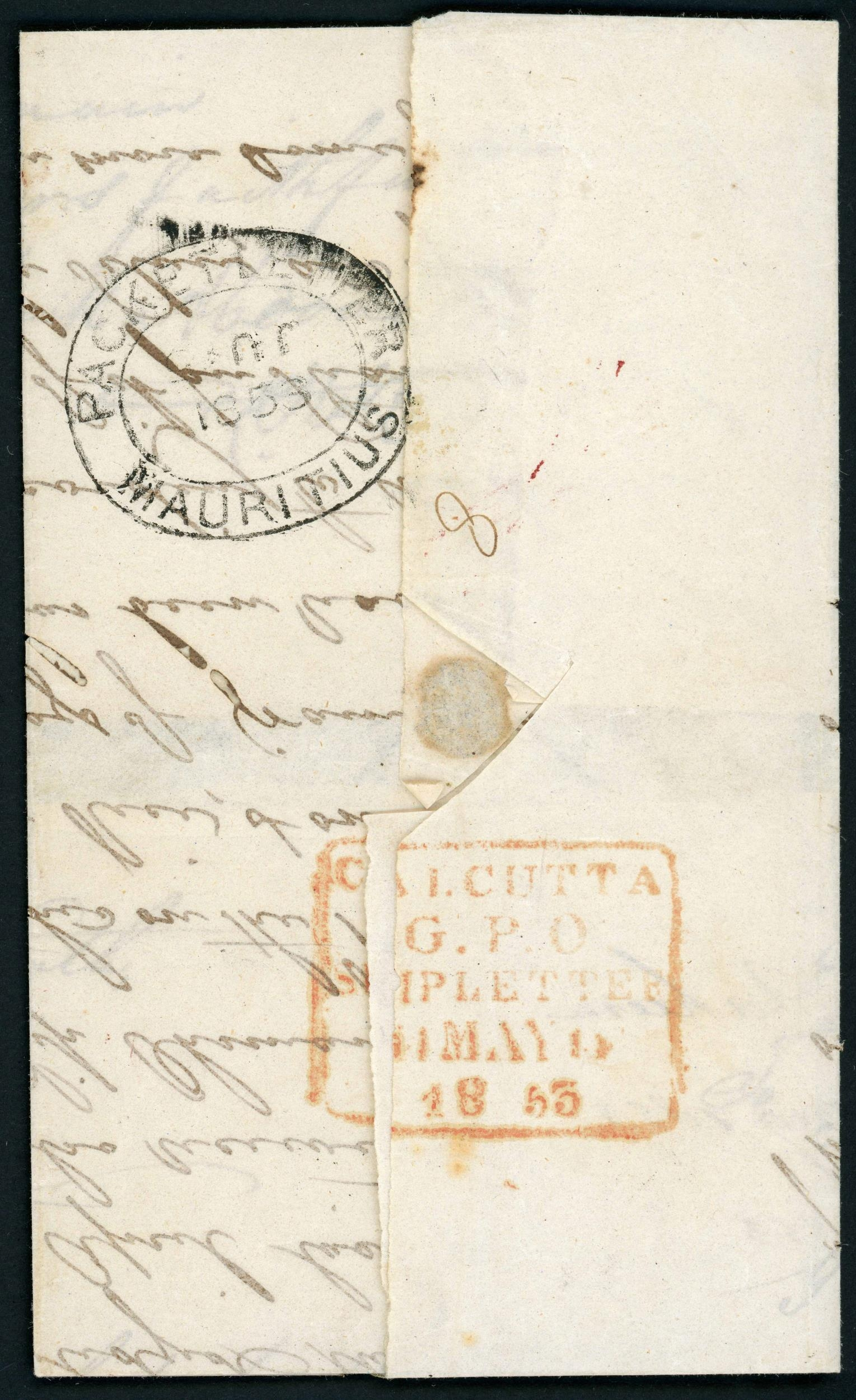 COV-2530 — Calcutta SD11 pre-stamp cover