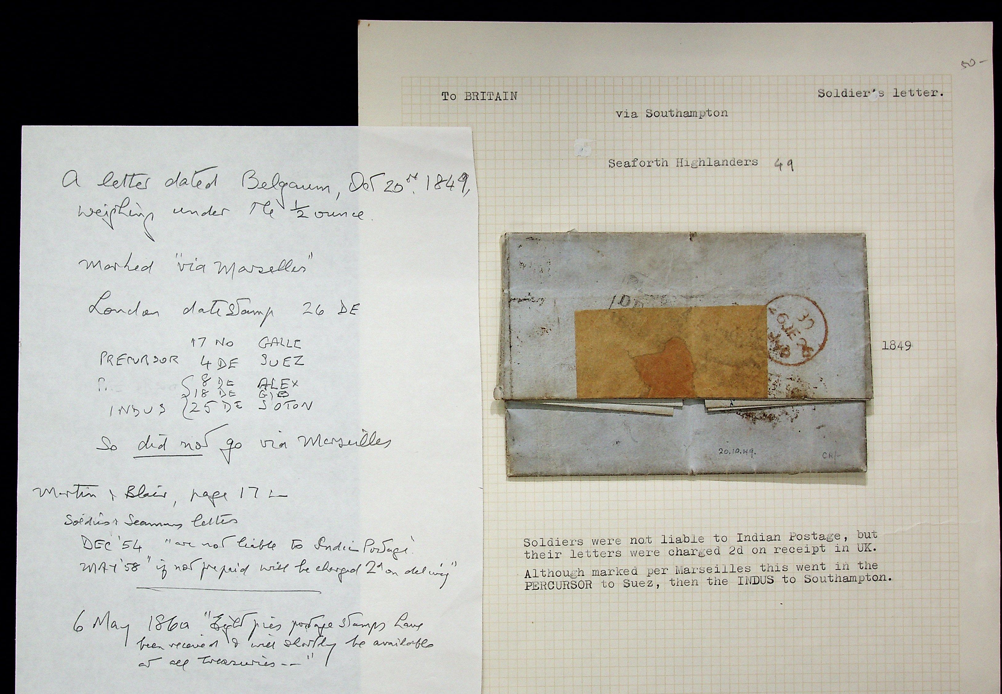 Belgaum HG 4 pre stamp cover — scan 2 (COV-3630)