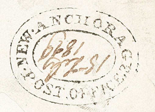 HG 1 handstamp from New Anchorage