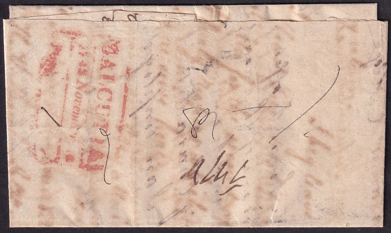 Calcutta HG 21 pre stamp cover — COV-3143