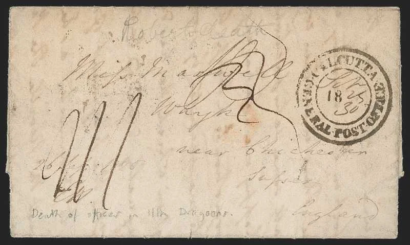 Bauleah HG 1 pre stamp cover — back (COV-203)