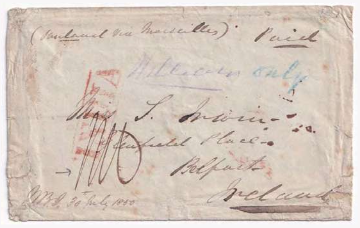 Lucknow HG 10 pre stamp cover — scan 2 (COV-2872)