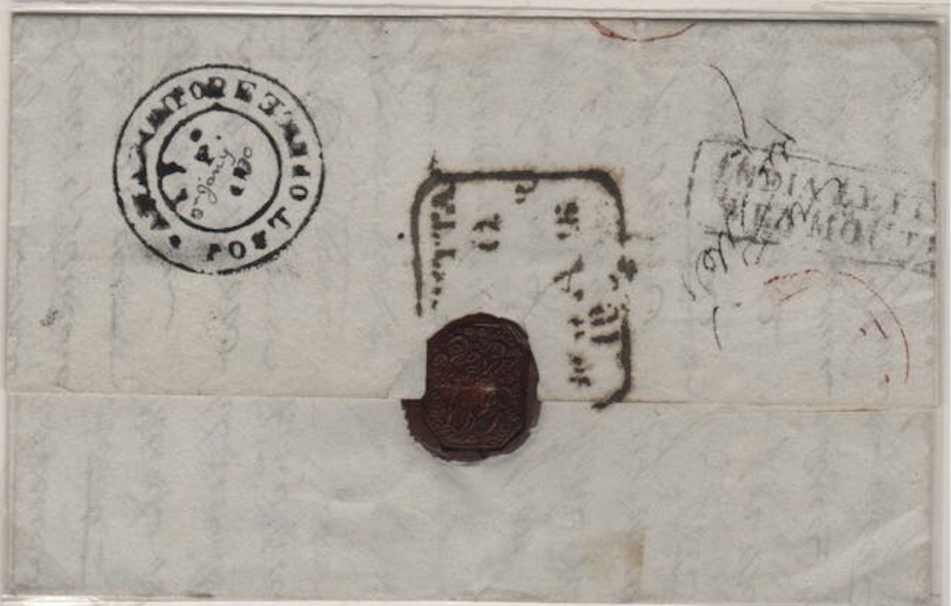 2 January 1830 Saharunpore HG 1 pre stamp cover — COV-759