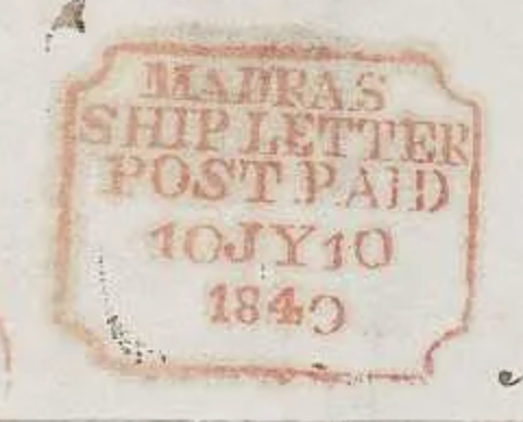 Madras SD16 handstamp