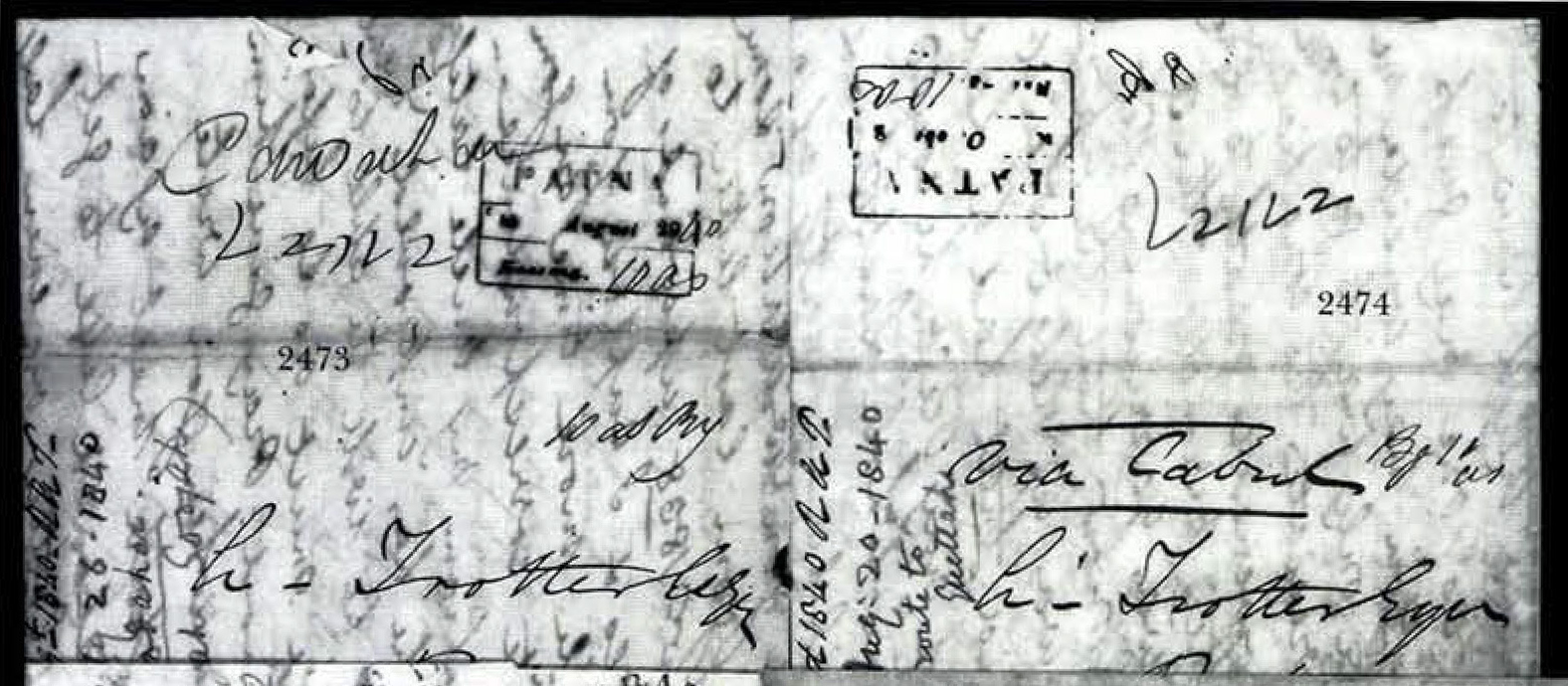 Pre-stamp cover of India — Patna HG 15, front (COV-4472)