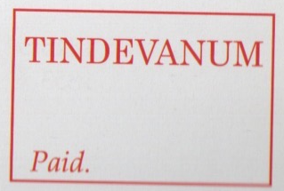 Tindevanum HG 1 handstamp
