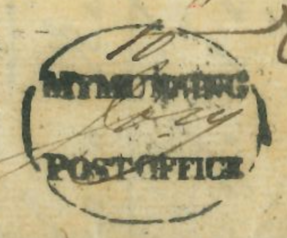 HG 1 handstamp from Mymunsing