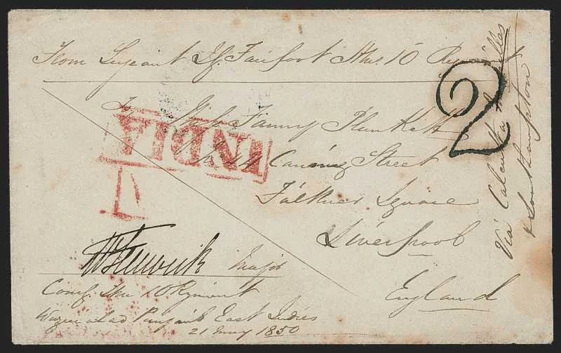 Wuzeerabad HG 4 pre stamp cover — back (COV-460)