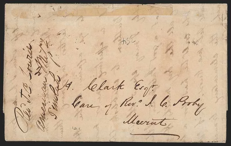 Lodianah HG 1 pre stamp cover — back (COV-425)