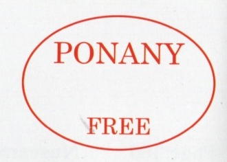 Ponany HG 1 handstamp