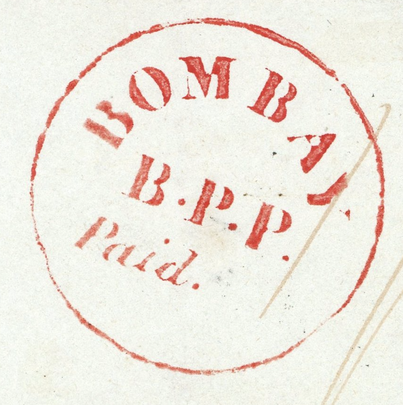 Bombay SD10 handstamp