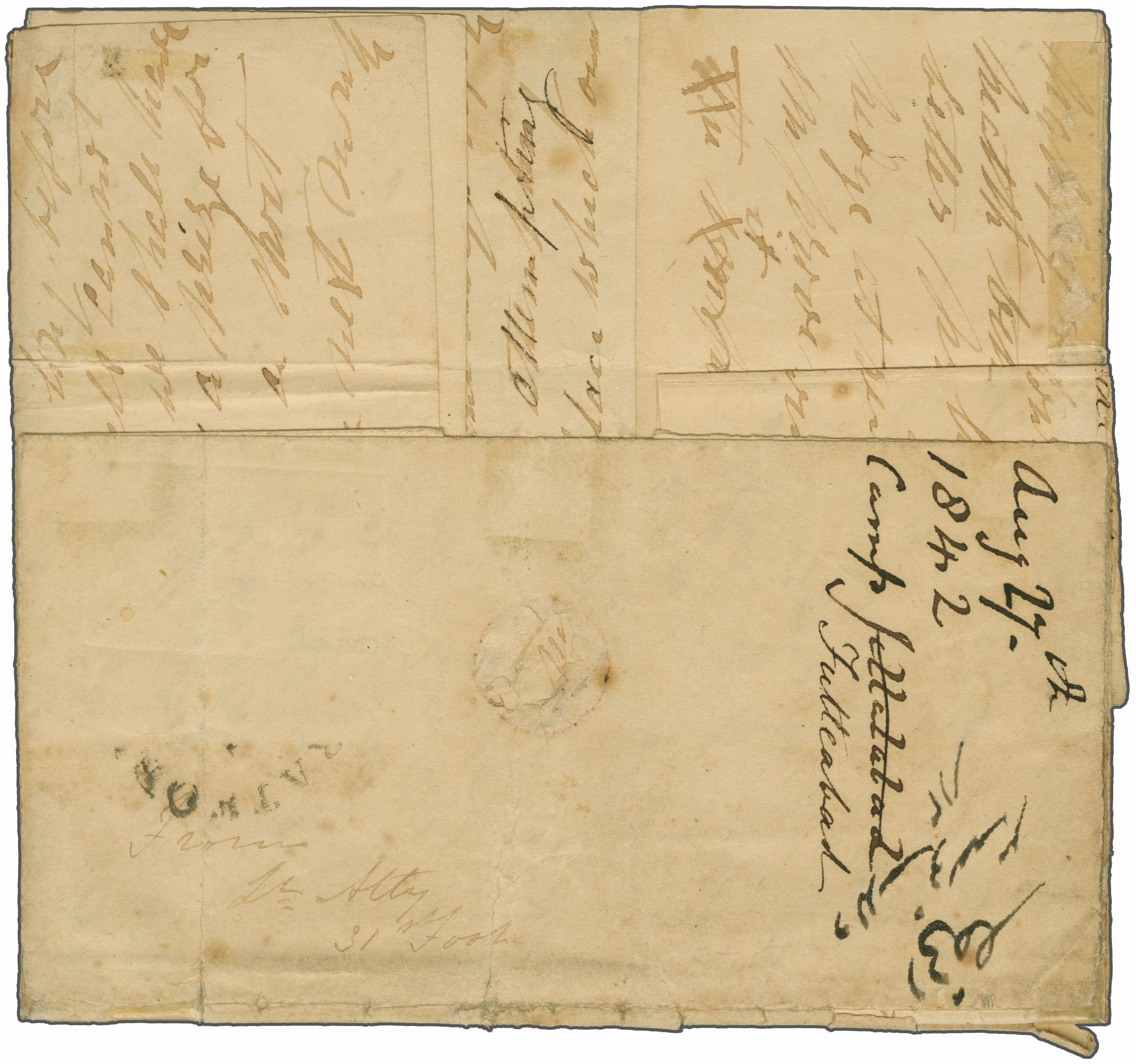 Pre-stamp cover of India — Afghanistan FP 4, scan 3 (COV-5130)