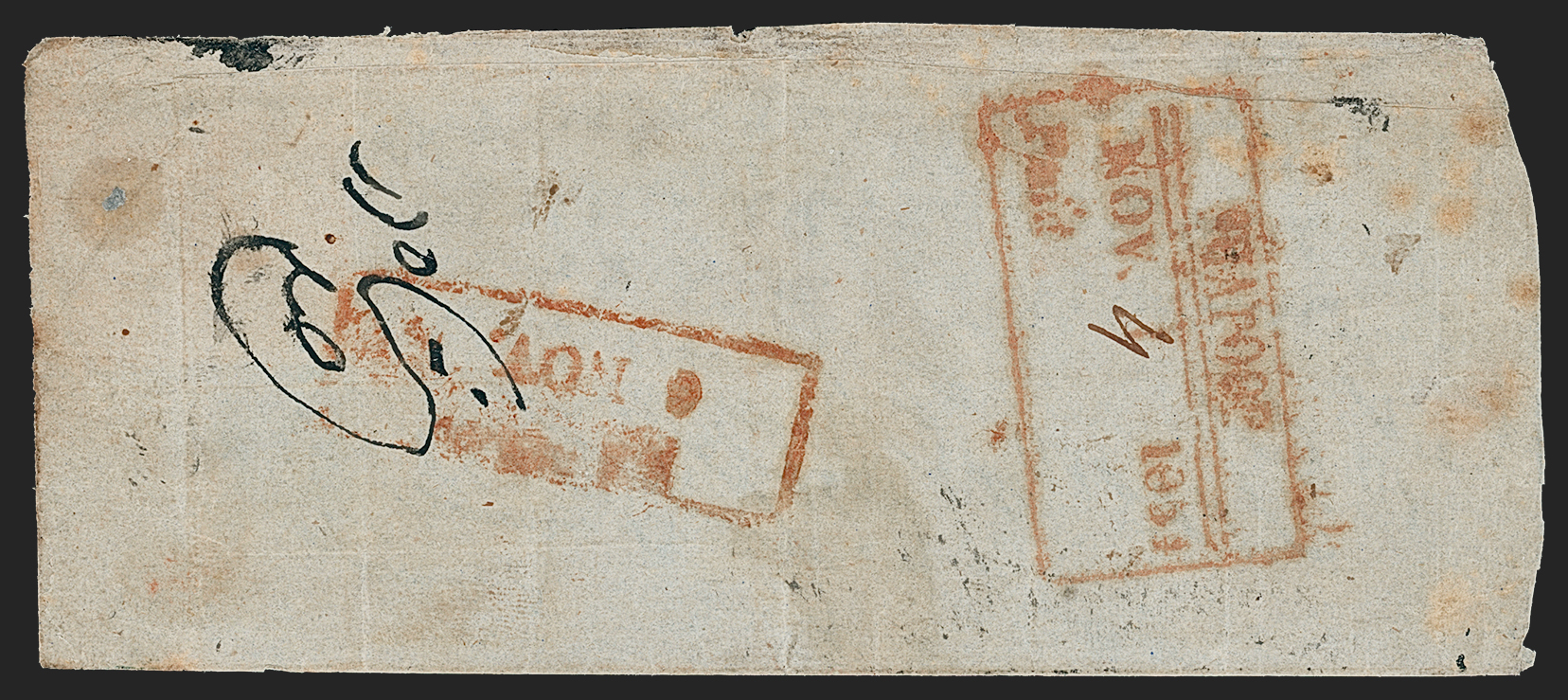 4 November 1854 Shahpore HG 1 pre stamp cover — COV-2789