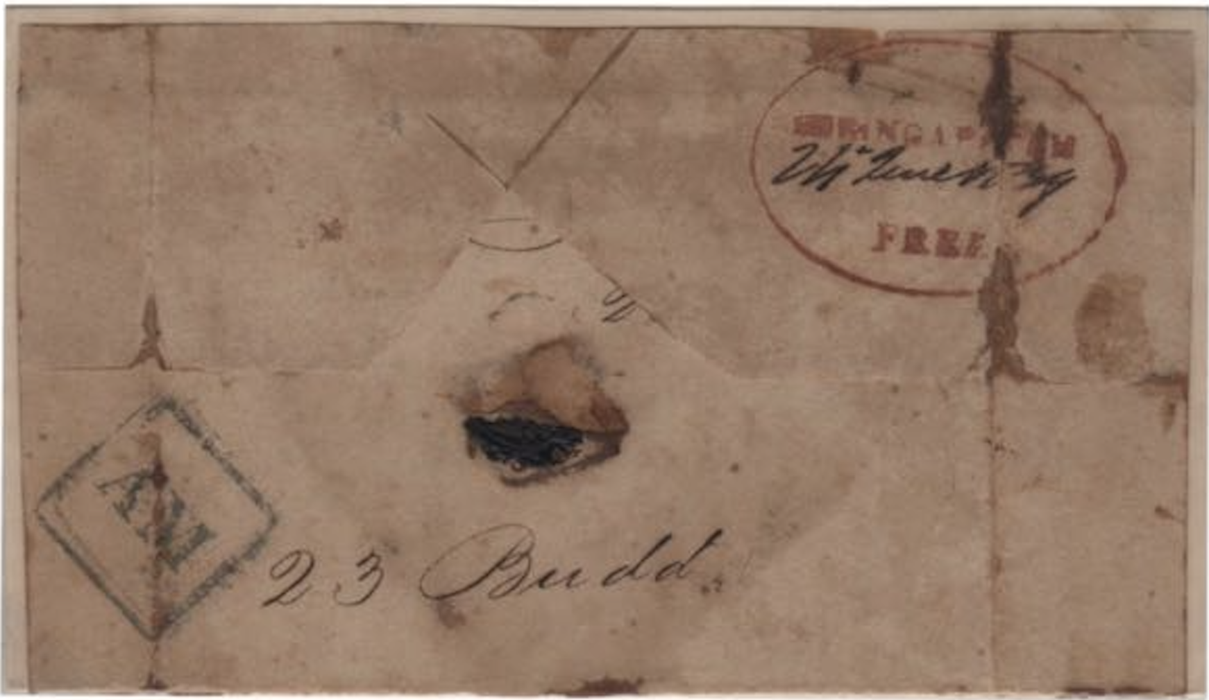 Seringapatam HG 11 pre stamp cover — COV-799