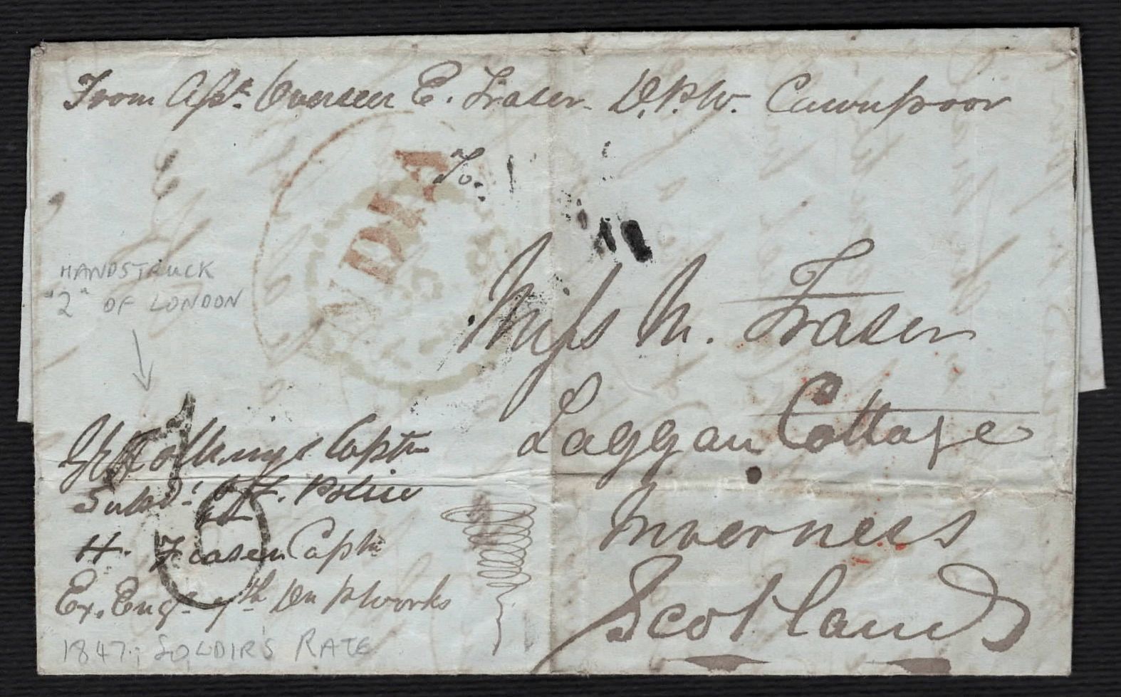 Cawnpore HG 14 pre stamp cover — scan 2 (COV-3860)
