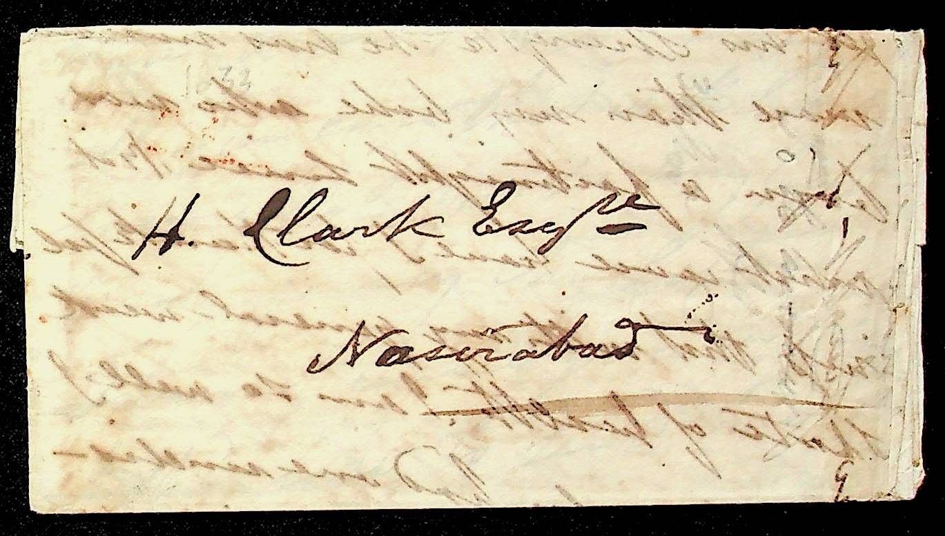 Benares HG 7 pre stamp cover — scan 2 (COV-3786)