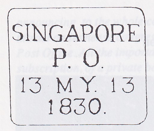FP 1 handstamp from Singapore