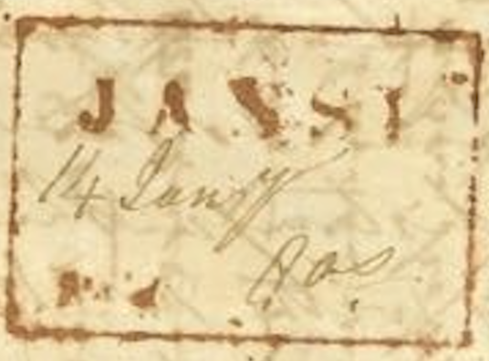 HG 2 handstamp from Jansi
