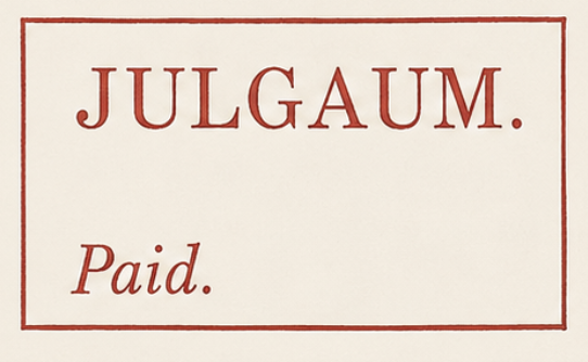 HG 1 handstamp from Julgaum
