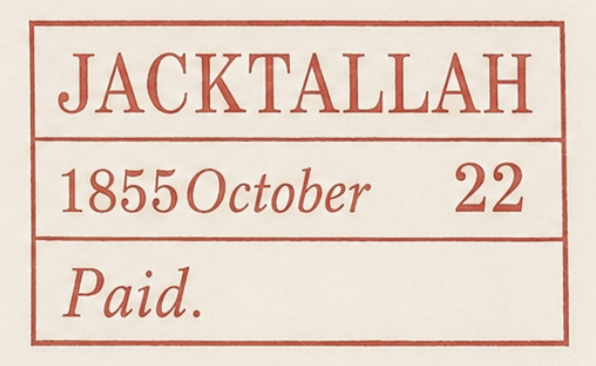 HG 1 handstamp from Jackatallah